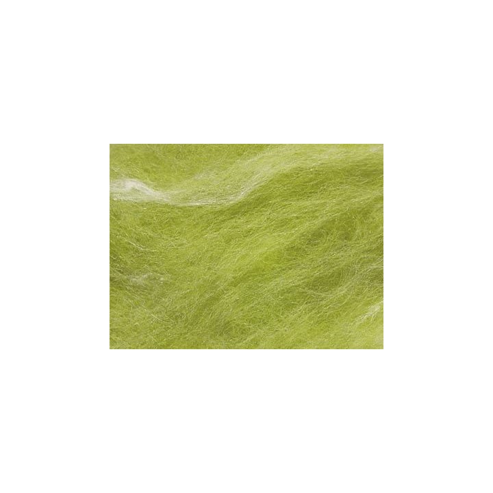 Lana cardada con seda - verde claro.