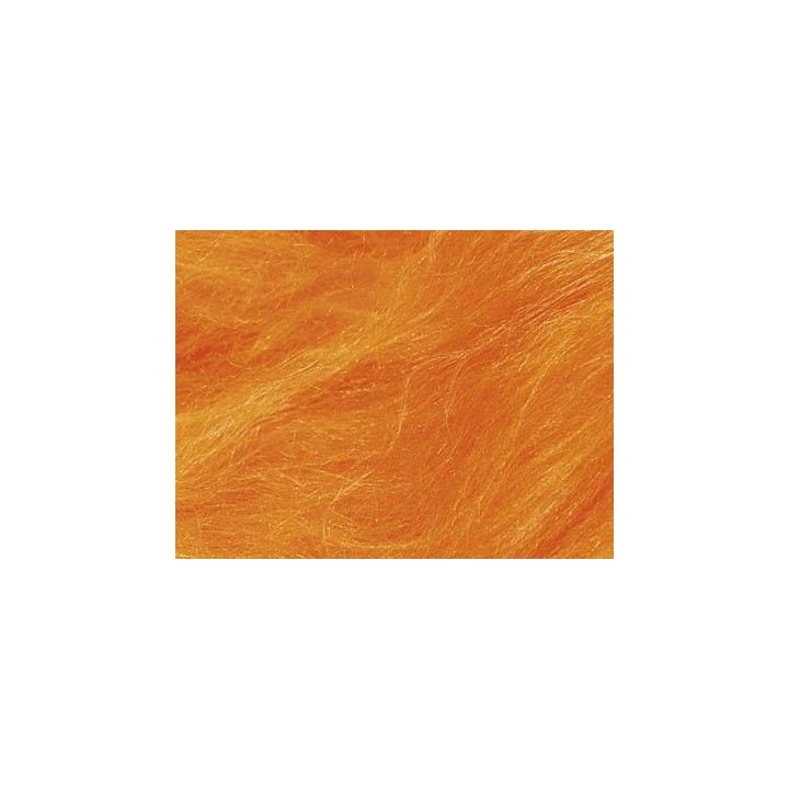 Lana cardada con seda - naranja.