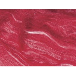 Lana cardada con seda rojo oscuro