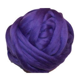 Lana cardada en cinta - violeta.