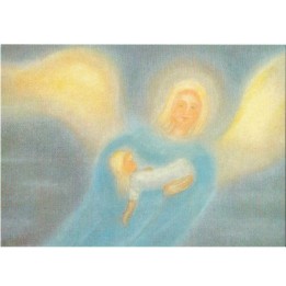 Postal - El Ángel de la Guarda con Niño