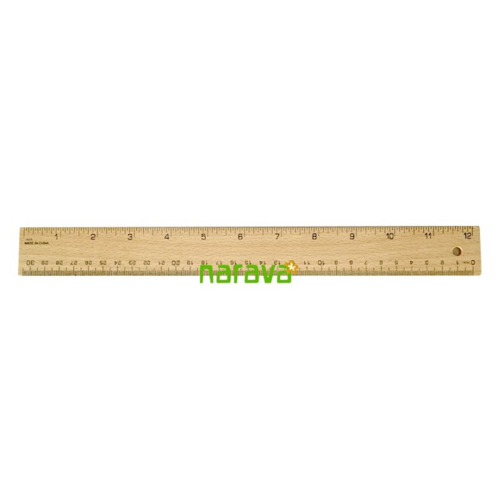 Regla de madera 30 cm