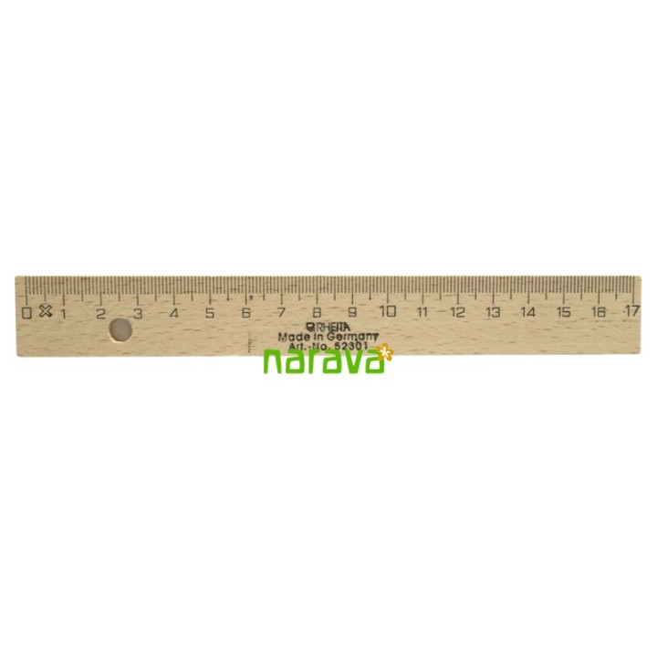 Regla de madera 17 cm