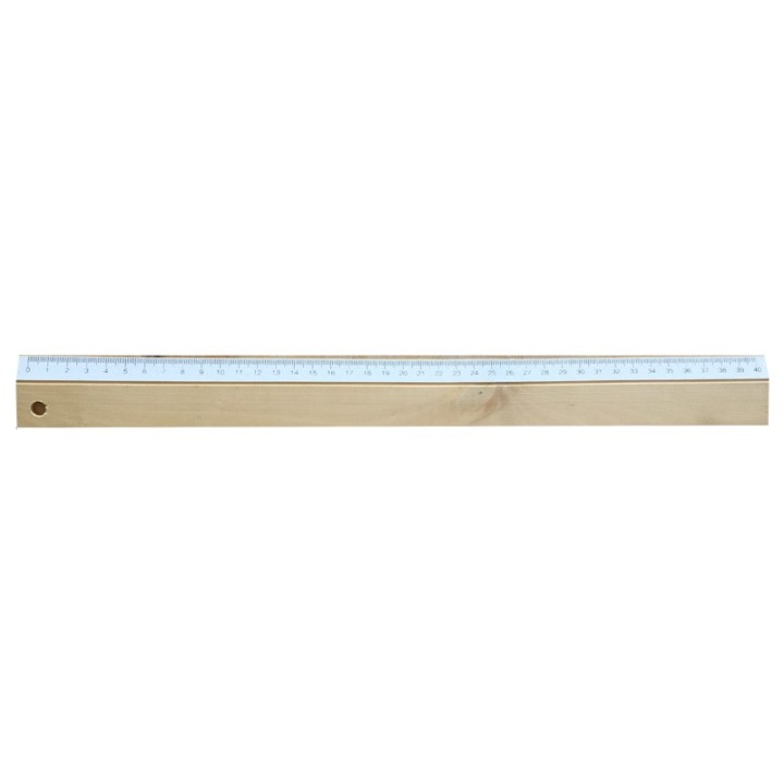 Regla de madera de 40 cm.