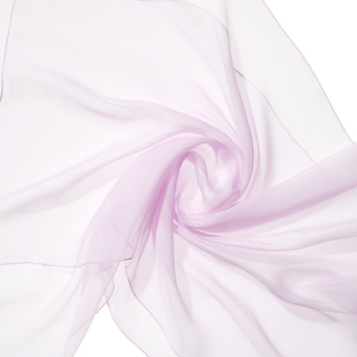 Chal en seda chiffon - rosa perla