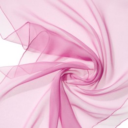 Chal en seda chiffon - rosa viejo