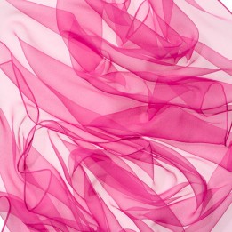Chal en seda chiffon - rosa fuerte
