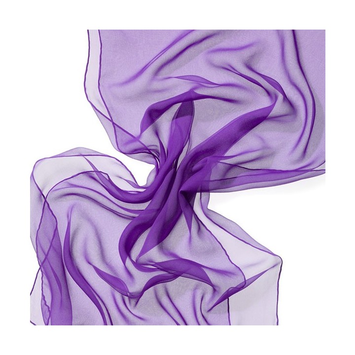 Chal en seda chiffon - lavanda.