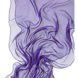 Chal en seda chiffon - violeta