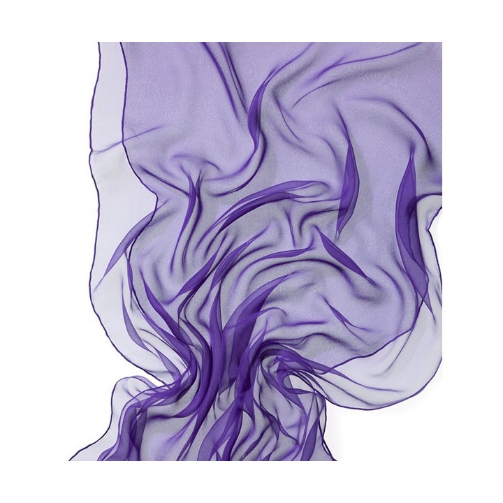 Chal en seda chiffon - violeta
