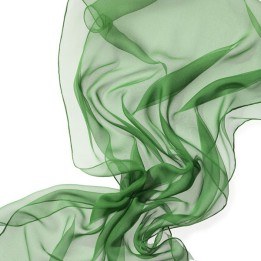 Chal de seda chiffon verde menta