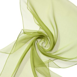 Chal de seda chiffon verde limon