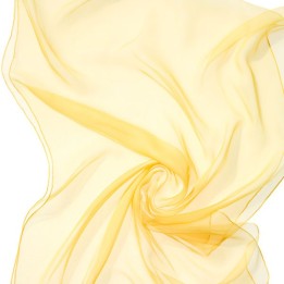 Chal de seda chiffon - amarillo girasol