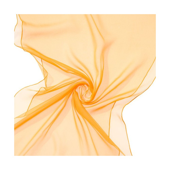 Chal de seda chiffon - amarillo indio