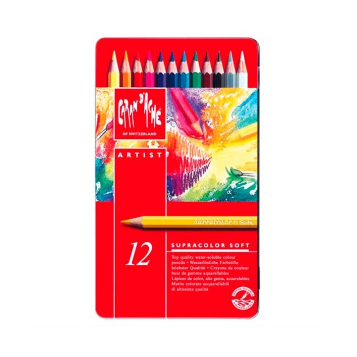 Caran d'Ache - lapices acuarelables - 12