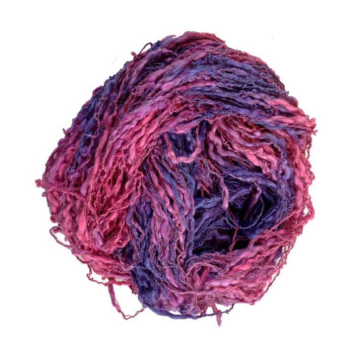 Algondon y lino boucle fuchsia violeta