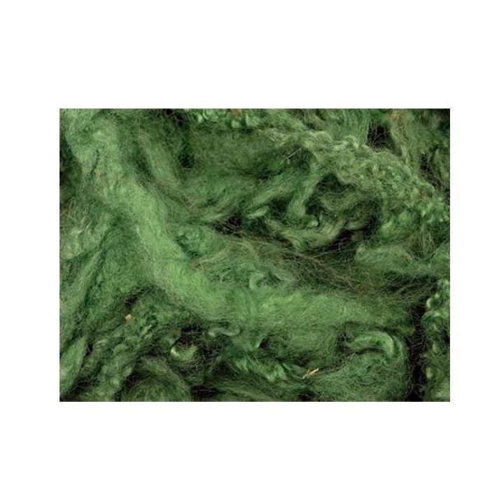 Lana cardada - rizos verdes