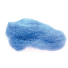 Lana cardada - tinte vegetal - azul claro.