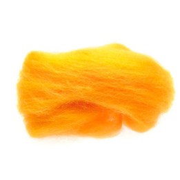 Lana cardada - tinte vegetal - amarillo.