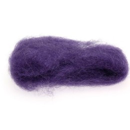 Lana cardada - tinte vegetal - violeta.