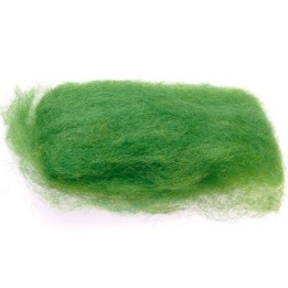 Lana cardada - tinte vegetal - verde claro.