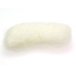 Lana cardada - tinte vegetal blanco natural