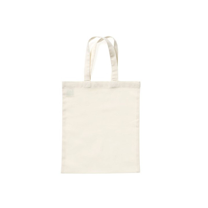Bolsa de algodón pequeña con asas blanco natural