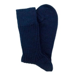 Calcetines de lana gruesa - azul marino.