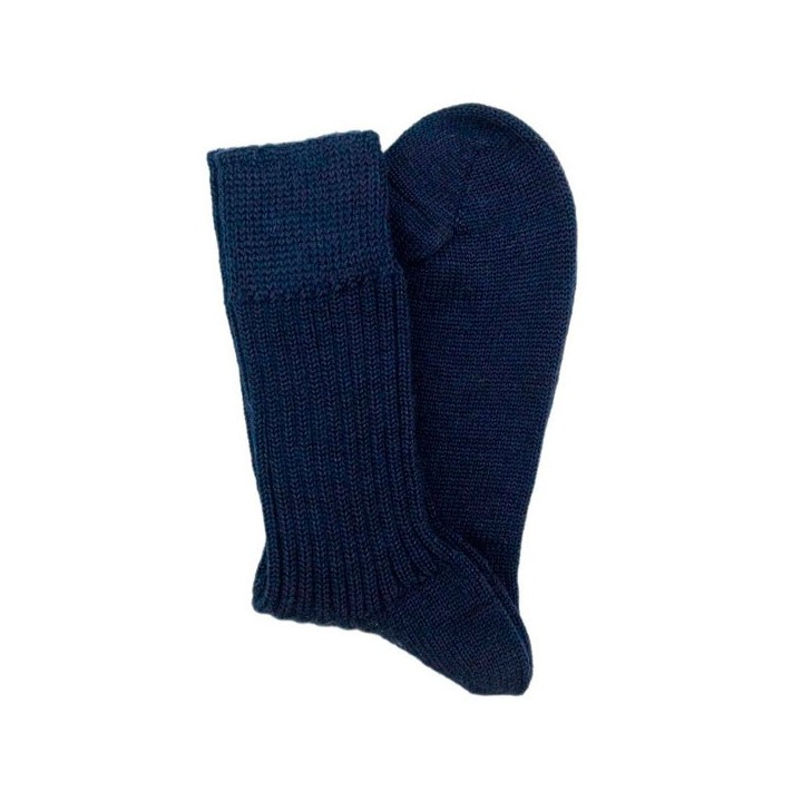 Calcetines de lana gruesa - azul marino.