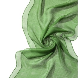 Chal de seda Tissu de gasa - verde menta.