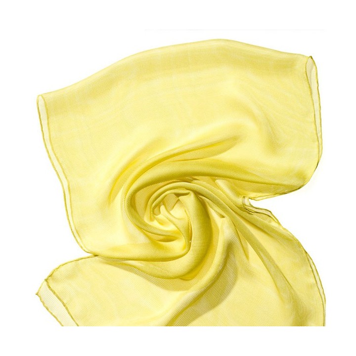 Chal de seda Tissu de gasa verde tilo