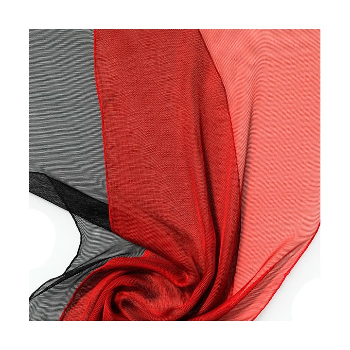 Chal de seda Tissu de gasa rojo