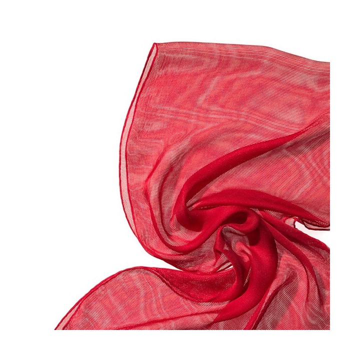 Chal de seda Tissu de gasa rojo