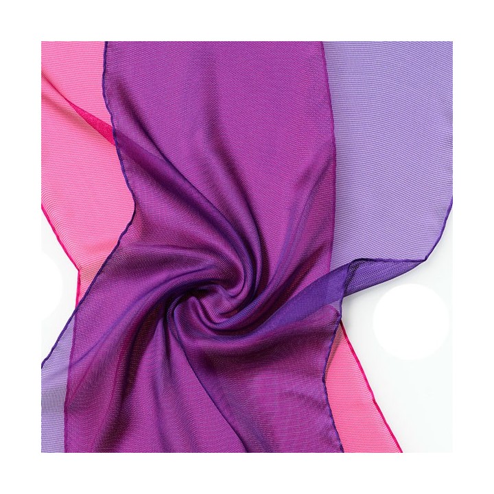 Chal de seda Tissu de gasa - violeta.