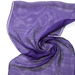 Chal de seda Tissu de gasa violeta