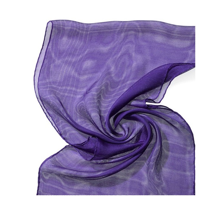 Chal de seda Tissu de gasa violeta