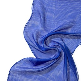 Chal de seda Tissu de gasa - azul.