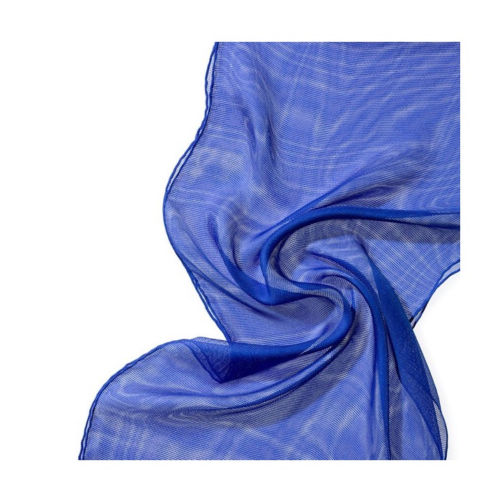 Chal de seda Tissu de gasa - azul.