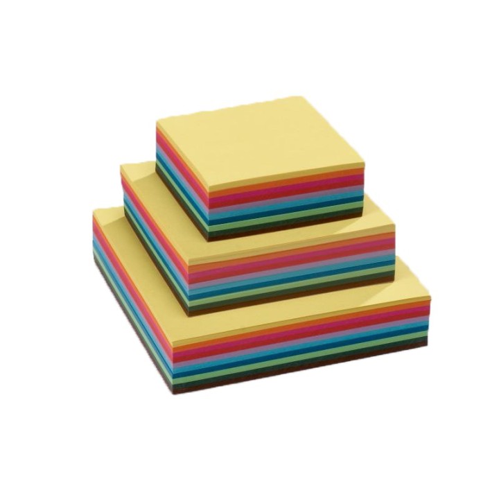 Papel para papiroflexia multicolor 20x20 cm.
