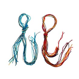 Cordones de seda - tonos morados.