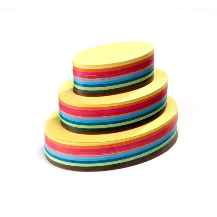 Papel para papiroflexia multicolor 140 grs. Ovalado