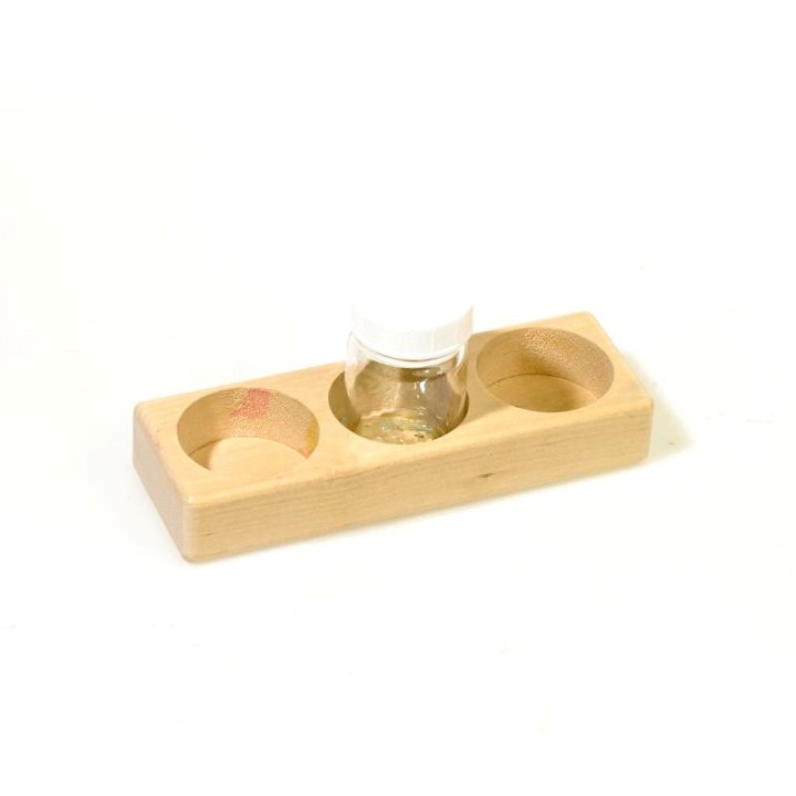 Soporte para 3 frascos de cristal 