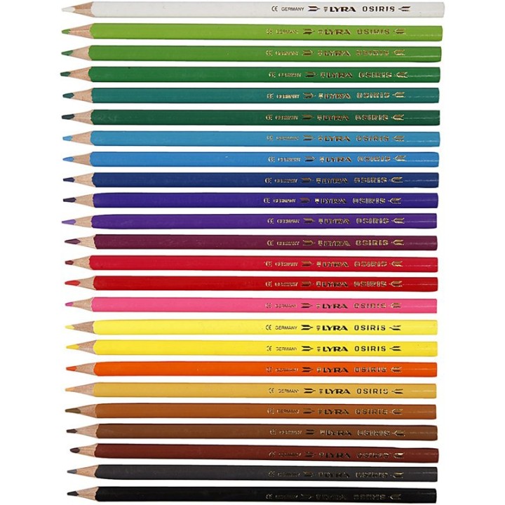 Lyra - lápices de madera Osiris de 24 colores - caja cartón