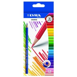 Lyra - lápices de madera Osiris de 12 colores  en caja de cartón.