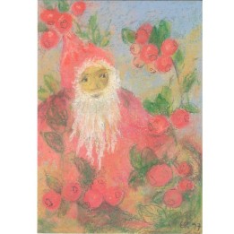 Postal Enanito con arándanos agrios