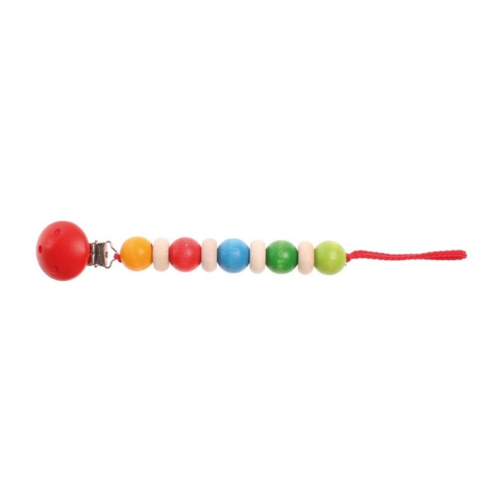 Cadena para chupete - rojo-azul.
