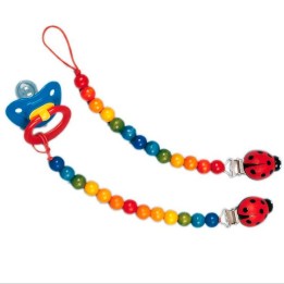 Cadena para chupete - arco iris.