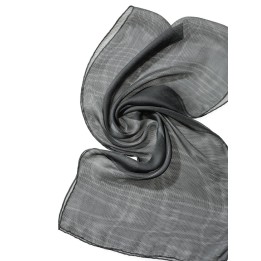 Chal de seda Tissu de gasa - gris