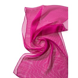 Chal de seda Tissu de gasa - pink.