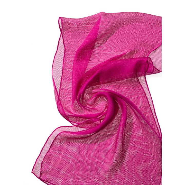 Chal de seda Tissu de gasa - pink.